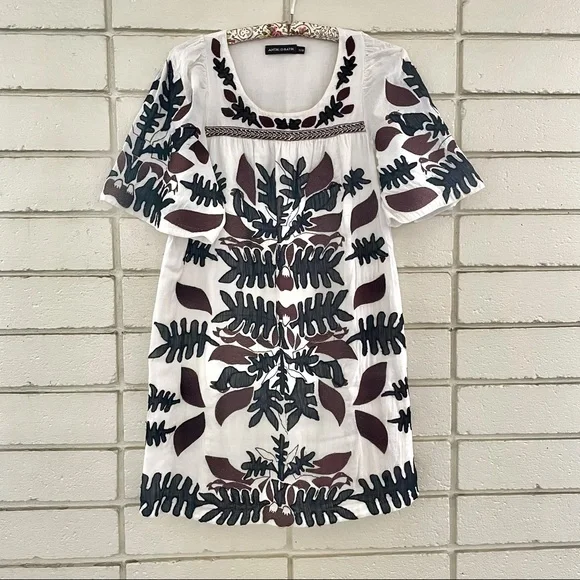 antik batik beaded dress 1980s Long Sleeve Beaded Wedding Dress, sz. S  Lost Girls Vintage